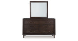 Dantenton Queen Panel Bed, Dresser and Mirror from Ashley Furniture - Luna Furniture