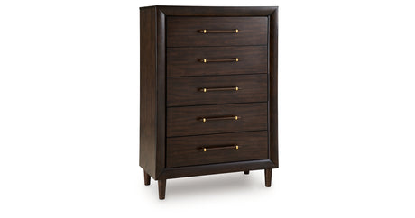 Dantenton Merlot Chest of Drawers from Ashley Furniture - Luna Furniture