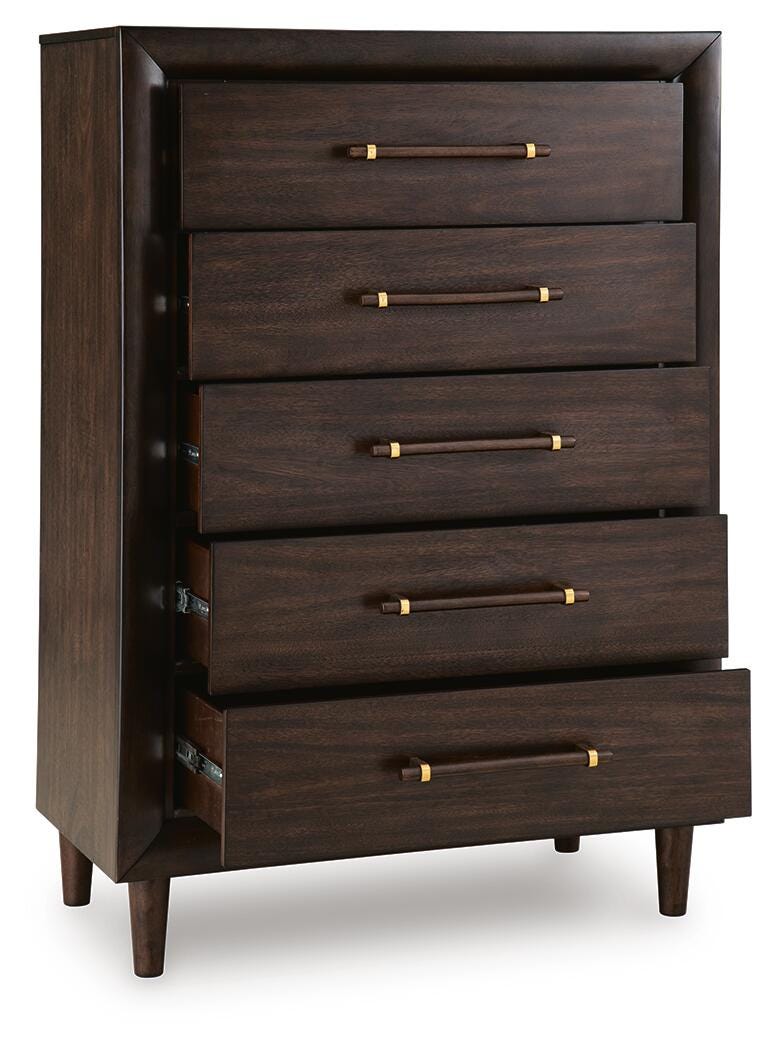 Ashley Dantenton Merlot Chest of Drawers – Luna Furniture