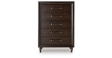 Dantenton Merlot Chest of Drawers from Ashley Furniture - Luna Furniture