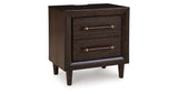 Dantenton Merlot Nightstand from Ashley Furniture - Luna Furniture