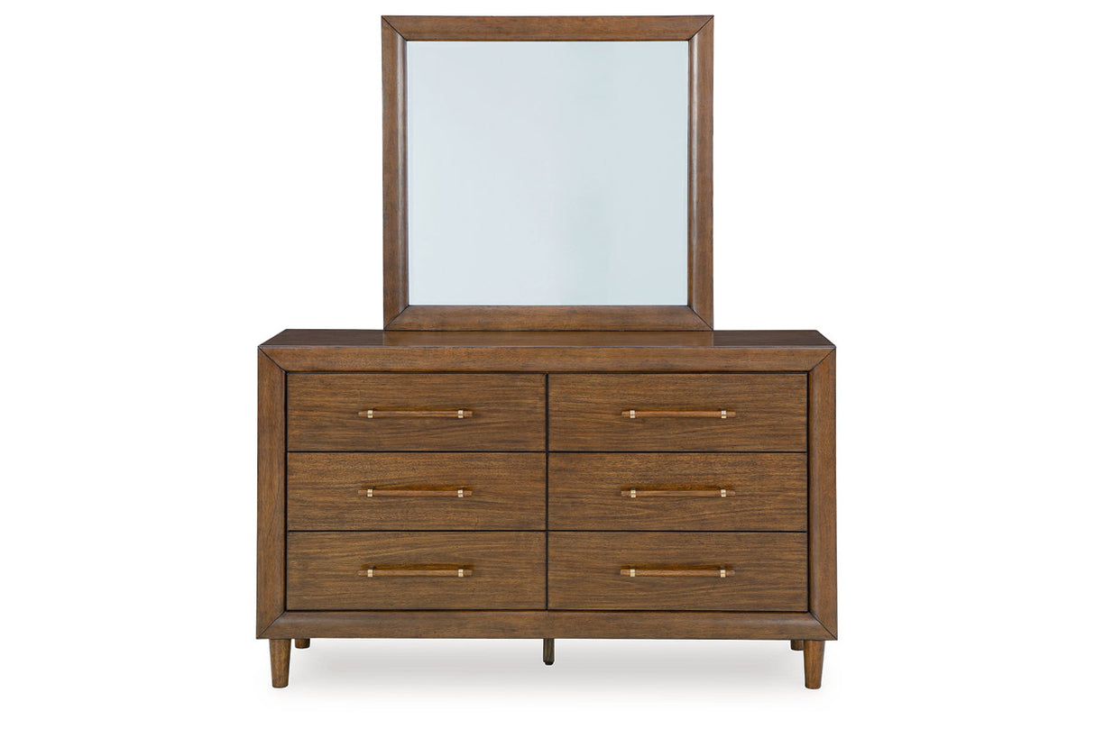 Lyncott Brown Upholstered Panel Bedroom Set from Ashley - Luna Furniture