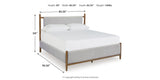 Lyncott California King Upholstered Bed with Dresser and 2 Nightstands in Brown from Ashley - Luna Furniture