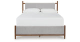 Lyncott Brown California King Upholstered Panel Bed from Ashley Furniture - Luna Furniture