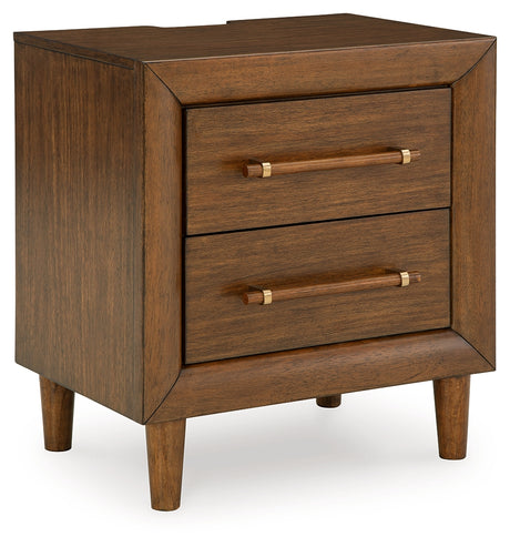 Lyncott Brown King Upholstered Bed, Chest and Nightstand from Ashley - Luna Furniture