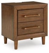 Lyncott Brown King Upholstered Bed, Chest and Nightstand from Ashley - Luna Furniture