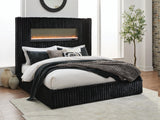 Tayleena Black King Upholstered Bed from Ashley - Luna Furniture