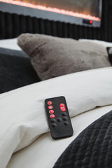 Tayleena Black King Upholstered Bed from Ashley - Luna Furniture
