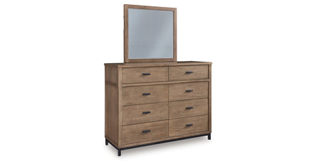 Tomtyn Light Brown Dresser and Mirror from Ashley - Luna Furniture