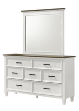 Everdeen White/Brown Dresser Mirror