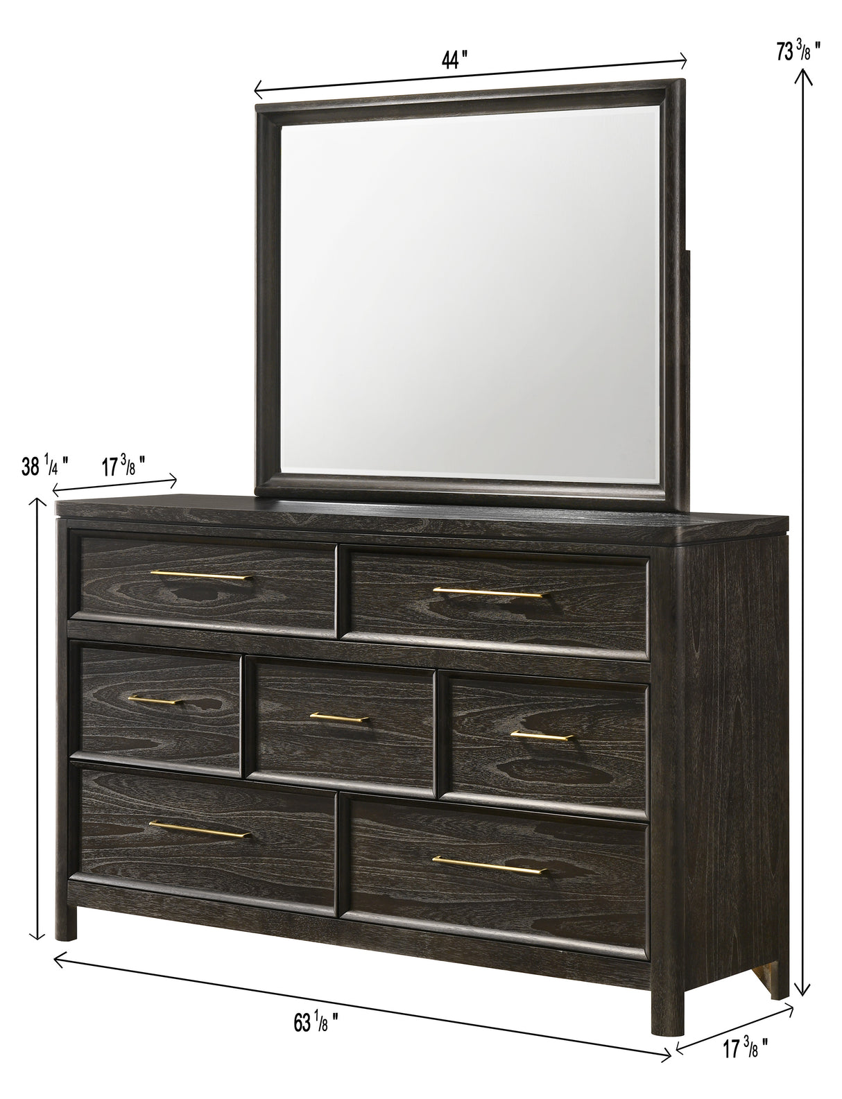 Ethel Dark Brown Bedroom Set from Crown Mark - Luna Furniture
