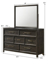 Ethel Dark Brown Bedroom Set from Crown Mark - Luna Furniture