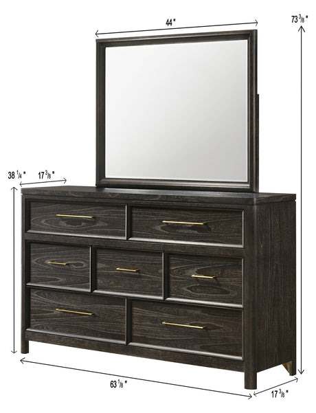 Ethel Dark Brown Bedroom Set from Crown Mark - Luna Furniture