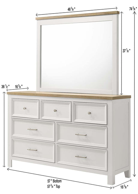 Aston White Storage Bedroom Set from Crown Mark - Luna Furniture