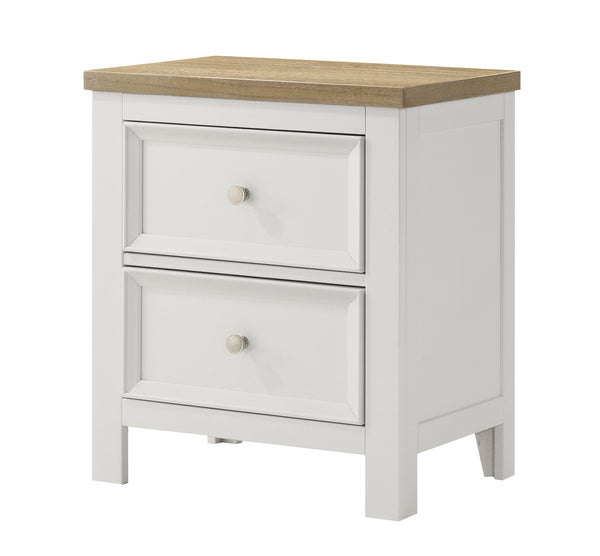 Aston White Nightstand