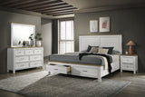 Aston White Storage Bedroom Set from Crown Mark - Luna Furniture