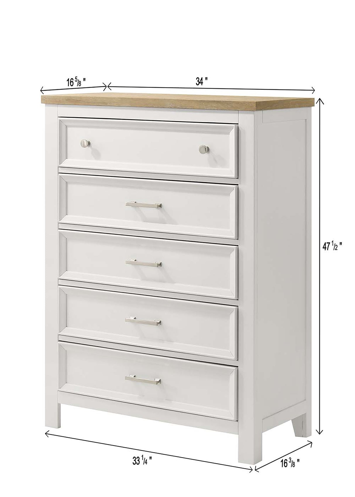 Aston White Storage Bedroom Set from Crown Mark - Luna Furniture