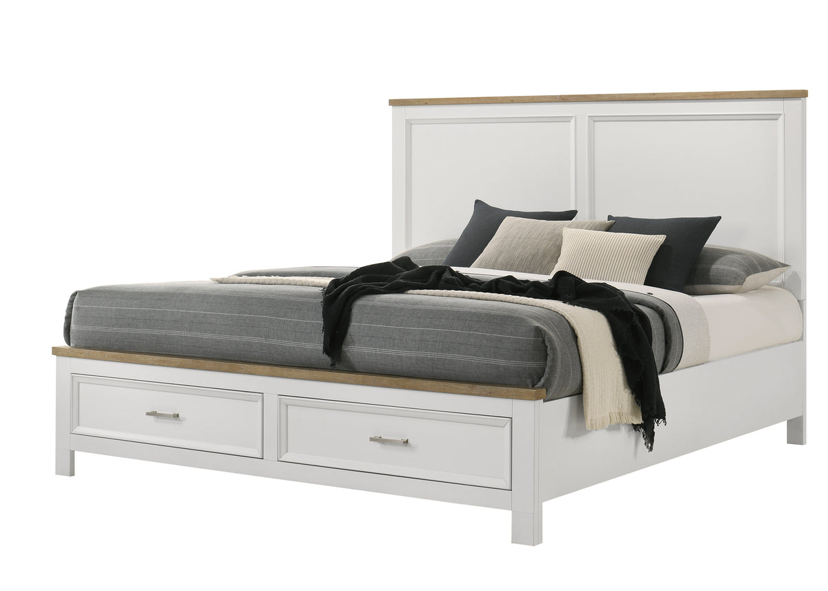 Aston White Storage Bedroom Set from Crown Mark - Luna Furniture
