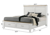 Aston White Storage Bedroom Set from Crown Mark - Luna Furniture
