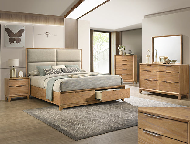 Florian Natural Wood Dresser Top (Mirror Only) from Crown Mark - Luna Furniture