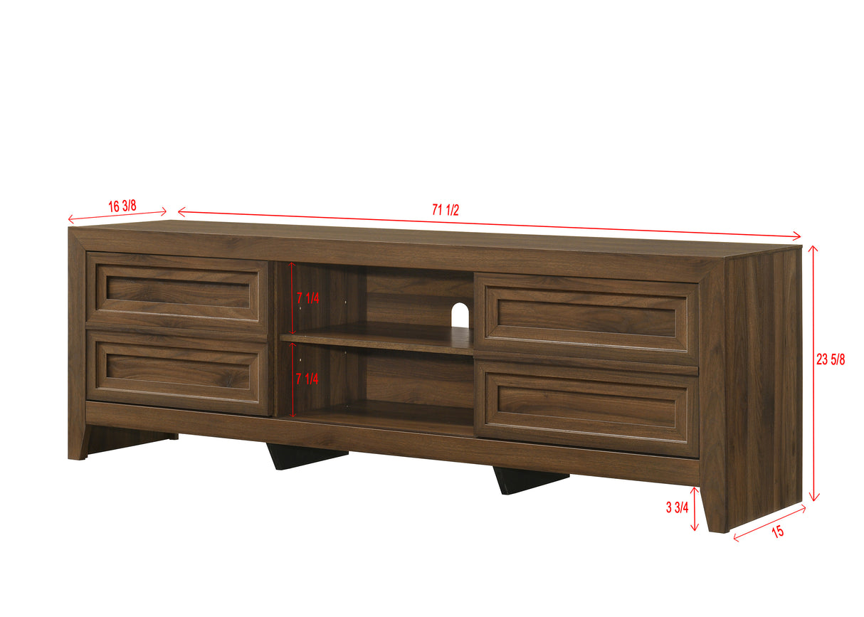 Lorraine Brown TV Stand from Crown Mark - Luna Furniture