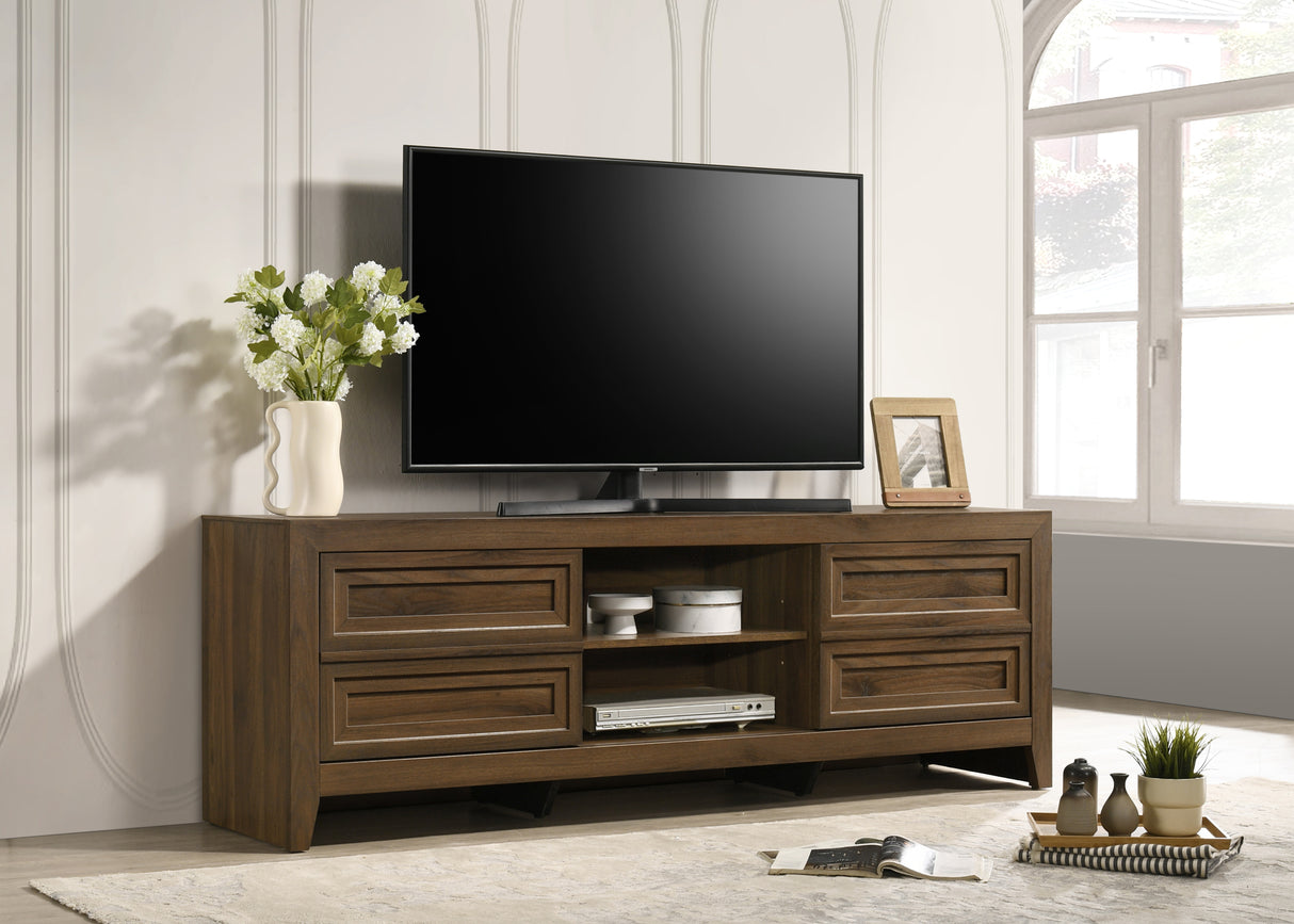 Lorraine Brown TV Stand from Crown Mark - Luna Furniture