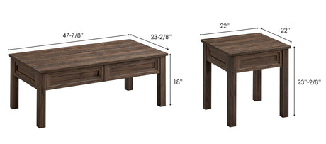 Lorraine Brown 3-Piece Cocktail Set from Crown Mark - Luna Furniture