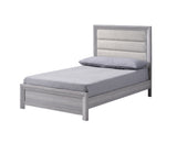 Adelaide Driftwood Twin Upholstered Panel Bed from Crown Mark - Luna Furniture