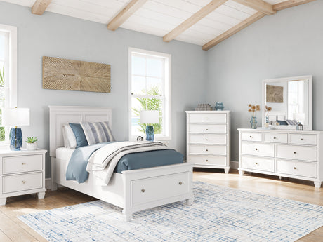 Fortman White Storage Youth Panel Bedroom Set from Ashley - Luna Furniture