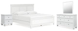 Fortman White Panel Bedroom Set from Ashley Furniture - Luna Furniture