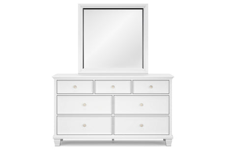 Fortman White Dresser and Mirror from Ashley - Luna Furniture