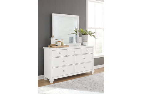 Fortman White Dresser and Mirror from Ashley - Luna Furniture