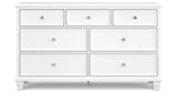 Fortman Queen Panel Storage Bed with Dresser and Chest in White from Ashley Furniture - Luna Furniture