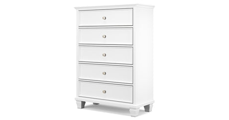 Fortman White Chest of Drawers from Ashley Furniture - Luna Furniture