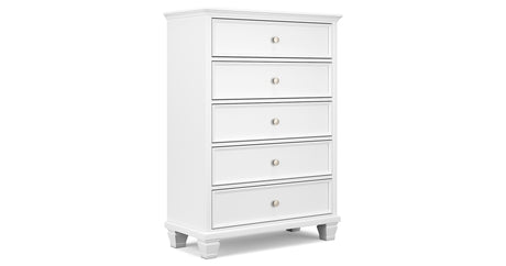 Fortman White Chest of Drawers from Ashley Furniture - Luna Furniture