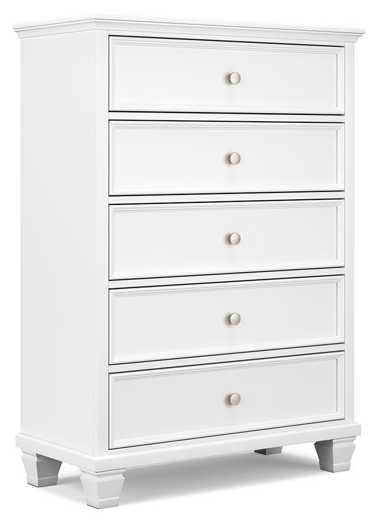 Fortman White Chest of Drawers from Ashley Furniture - Luna Furniture