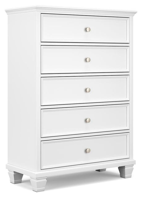 Fortman White Chest of Drawers from Ashley Furniture - Luna Furniture
