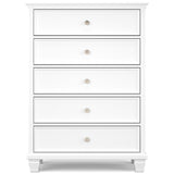 Fortman White Panel Storage Bedroom Set from Ashley - Luna Furniture