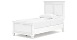 Fortman White Twin Panel Bed from Ashley Furniture - Luna Furniture