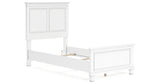 Fortman White Twin Panel Bed from Ashley Furniture - Luna Furniture