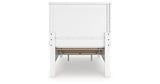 Fortman Twin Panel Storage Bed with Dresser and Chest in White from Ashley Furniture - Luna Furniture