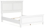 Fortman White Queen Panel Bed from Ashley Furniture - Luna Furniture
