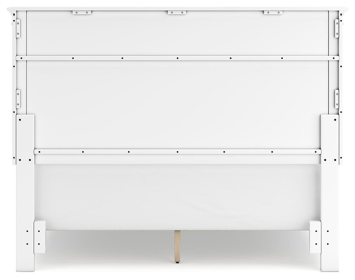 Fortman White Queen Panel Bed from Ashley Furniture - Luna Furniture