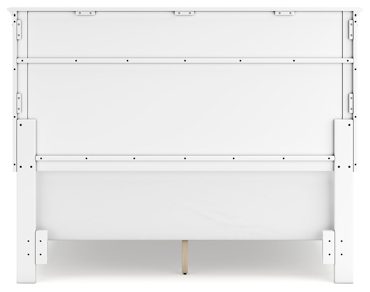 Fortman White Queen Panel Bed from Ashley Furniture - Luna Furniture