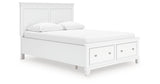 Fortman White Queen Panel Storage Bed from Ashley - Luna Furniture