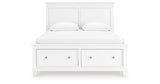 Fortman White Queen Panel Storage Bed from Ashley - Luna Furniture
