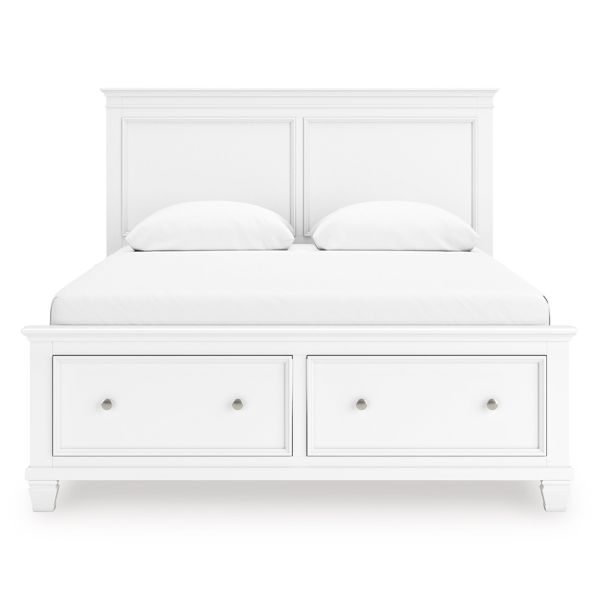Ashley Fortman White Panel Storage Bedroom Set – Luna Furniture