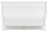 Fortman White King Panel Bed from Ashley - Luna Furniture