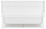 Fortman White King Panel Bed, Dresser, Mirror and Nightstand from Ashley - Luna Furniture