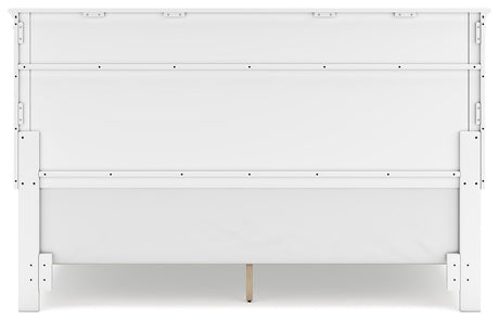 Fortman White King Panel Bed, Dresser, Mirror and Nightstand from Ashley - Luna Furniture